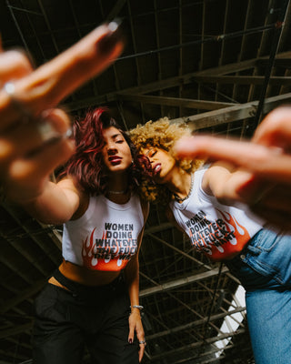 PREORDER Women Doing Whatever Flame Crop Tank