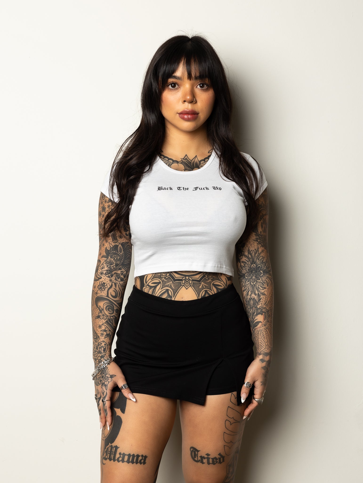 Back Up Baby Crop Tee - REBEL SOUL COLLECTIVE