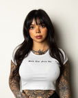 Back Up Baby Crop Tee - REBEL SOUL COLLECTIVE